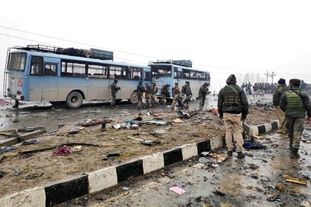 Soldiers at the site (Reuters/Younis Khaliq)