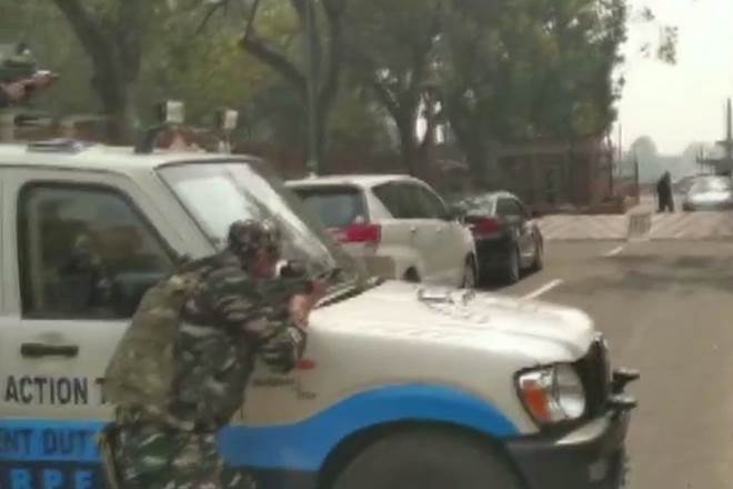 delhi parliament, parliament car barricade, delhi high alert, Thokchom Meinya, manipur, delhi Congress Lok Sabha MP