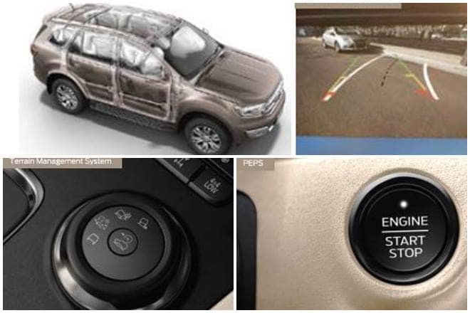 Besides, the new Ford Endeavour features a panoramic sunroof, and an analog & digital instrument cluster. The new model also gets a passive keyless entry, push-button start and power co-driver seat.