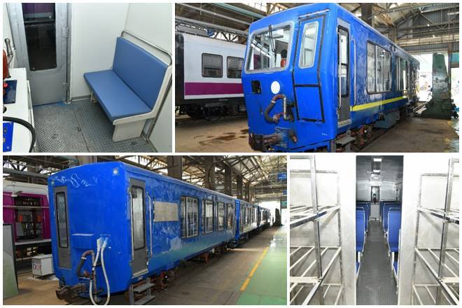 The first rake comprising four all-new stainless steel coaches has been rolled from the ICF.