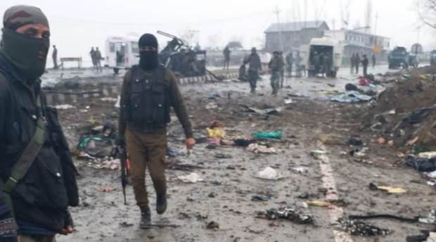 Security agencies in action at the site (ANI)