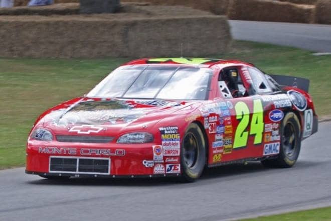 Hendrick Motorsports' 1997 T-Rex: This car was designed by Rex Stump, a former Corvette engineer. He designed the T-Rex to be as fast as possible. While, the car gets its name after Stump, it also had a Jurassic Park-themed paint scheme to promote the movie release. It was a very fast car, outperforming others at NASCAR. After it had run a race, NASCAR officials said the car can not be used in the races again, though it complied with all rules. (source: Hendrick Motorsports) (Image: Brian Snelson)