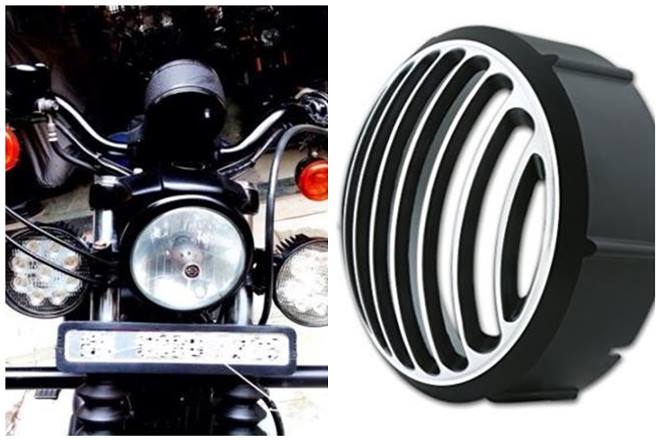 While we've only featured original Royal Enfield accessories, an aftermarket addition can be fog lamps that are easily available online at around Rs 500. Another one is a headlamp grill which will cost you about Rs 500-1000, depending upon the quality. (Image: Amazon India)
