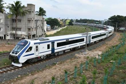 Manufactured under Modi government's ambitious 'Make in India' initiative, Train 18 is the country's first semi-high speed train set. Manufactured under Modi government's ambitious 'Make in India' initiative, Train 18 is the country's first semi-high speed train set.