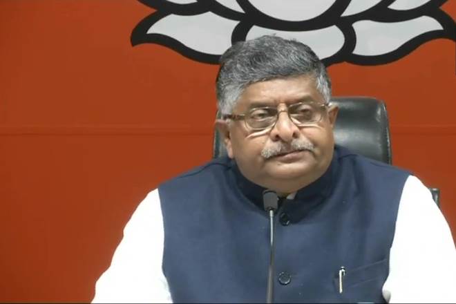 Rahul Gandhi celebrating when country is in pain: Ravi Shankar Prasad on Congress chief's attack on PM Modi over Masood Azhar (ANI PHOTO) Rahul Gandhi celebrating when country is in pain: Ravi Shankar Prasad on Congress chief's attack on PM Modi over Masood Azhar (ANI PHOTO)