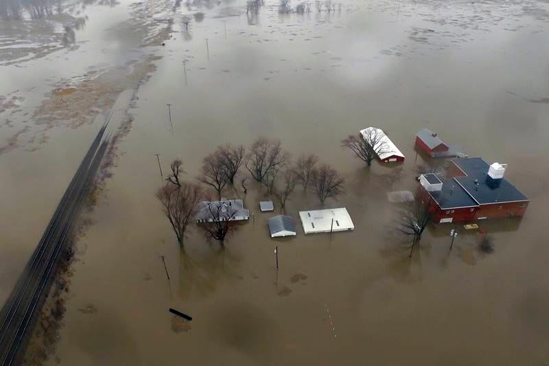 iowa flooding, midwest flooding, historic flooding, Nebraska, floods, flood water, US floods, Catastrophic floods, farm loss, flood damage, flooding