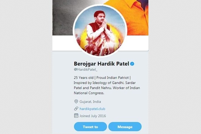 Berojgar Hardik Patel, hardik patel Twitter