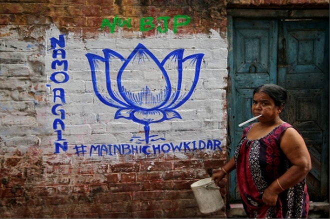 lok sabha elections 2019, narendra modi, mai bhi chowkiar hun campaign, bjp, Modi government, labour law, lok sabha polls, Nirav Modi