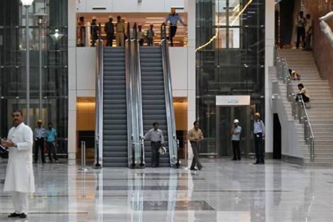 GMR-owned IGI airport is the 16th busiest airport in the world and has handled 58.3 million passengers in FY19 so far. Several airlines face slot constraints due to limited capacity available at the aerodrome. (File/Reuters)