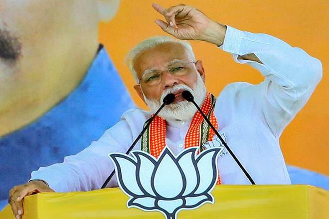 In a veiled dig at jailed RJD chief Lalu Prasad, the prime minister said, "those doing the rounds of court to secure bail are scared of a strong government in New Delhi". (PTI Photo/File)
