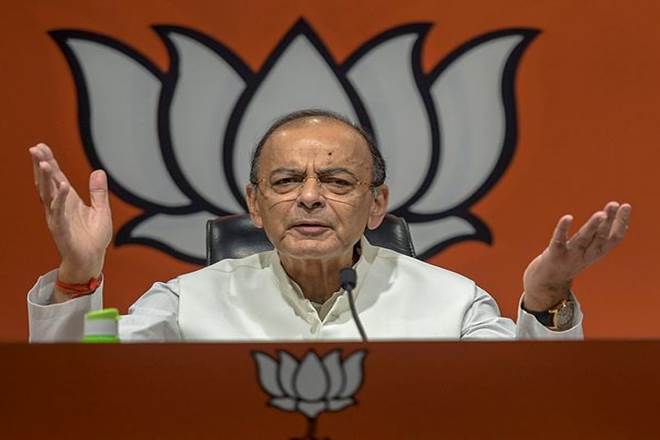 BJP manifesto 2019: Arun Jaitley says party's manifesto for Lok Sabha polls not prepared by 'tukde tukde' mindset but with nationalist vision (PTI Photo)