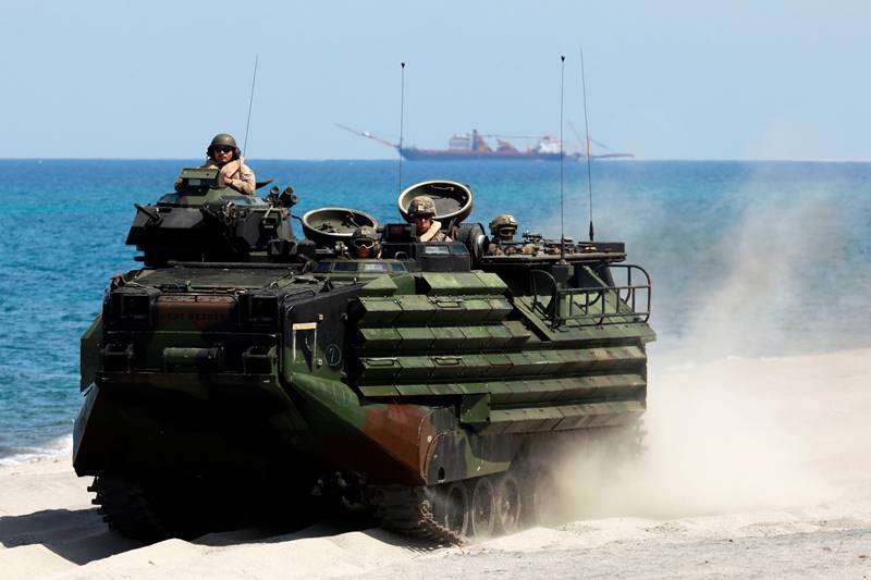 war games, US, Philippine, US, Philippine war games, war games in Philippine, war games in South China Sea, South China Sea, military drills, USS Wasp
