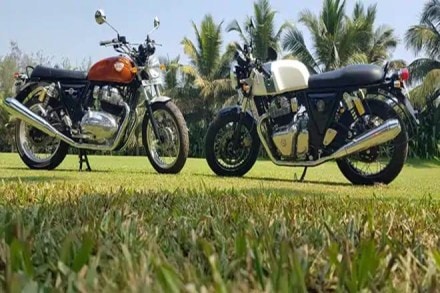 Royal Enfield Interceptor 650 (left), Continental GT 650 (right) Royal Enfield Interceptor 650 (left), Continental GT 650 (right)