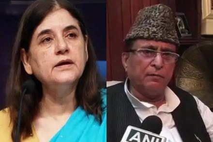 Samajwadi Party leader Azam Khan and Union minister and BJP leader Maneka Gandhi were also barred from campaigning for 72 hours and 48 hours, respectively Samajwadi Party leader Azam Khan and Union minister and BJP leader Maneka Gandhi were also barred from campaigning for 72 hours and 48 hours, respectively