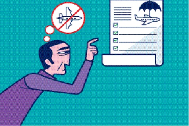 In case of cancelled flights or delay, a valid travel insurance can help the passenger. (Illustration: SHYAM Kumar Prasad)