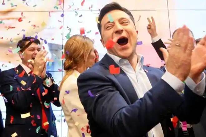 Ukraine comedian Volodymyr Zelensky wins presidency in landslide (Reuters)