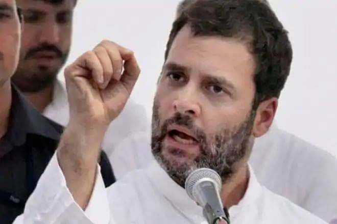 Congress president Rahul Gandhi