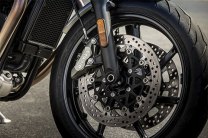 Disc brakes all around with standard ABS