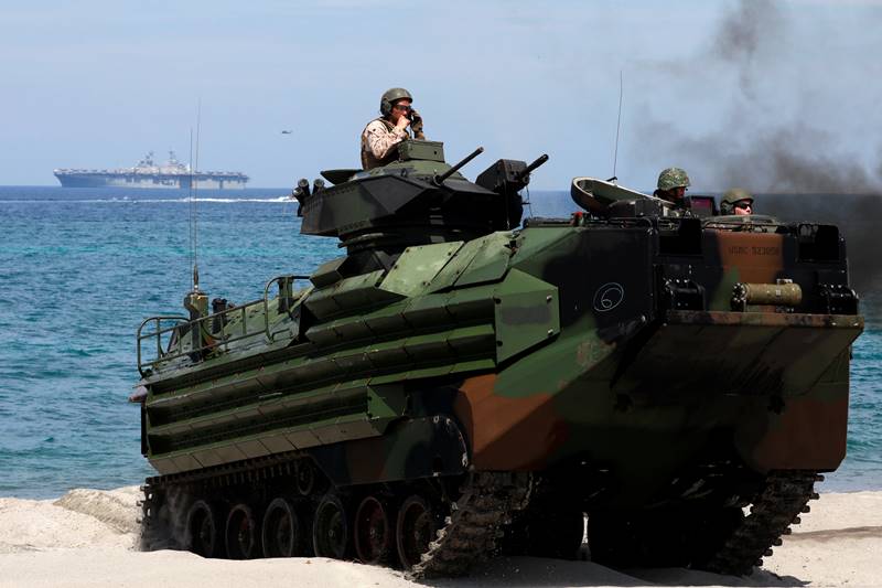 war games, US, Philippine, US, Philippine war games, war games in Philippine, war games in South China Sea, South China Sea, military drills, USS Wasp