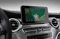  COMAND infotainment system with stick out display 