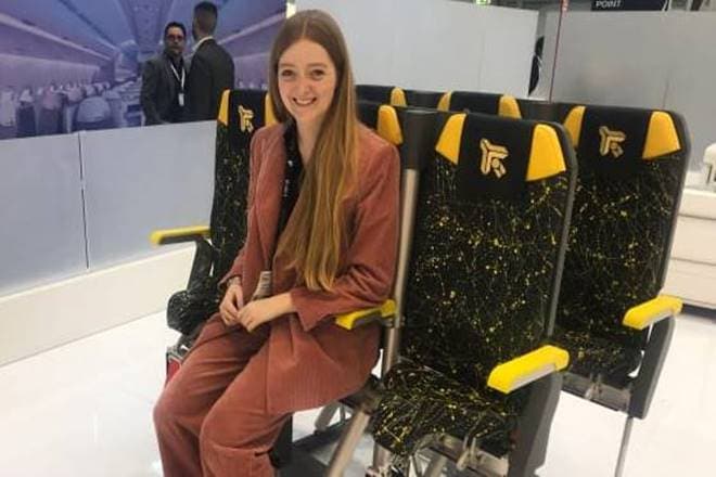 Italian seat manufacturer Aviointeriors' legendary ‘standing seats’ (CNN)