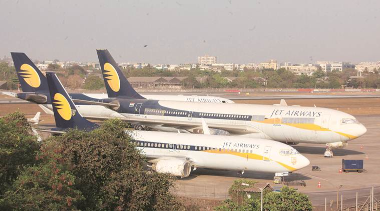 jet airways flight number reduces employess ask to pay salary