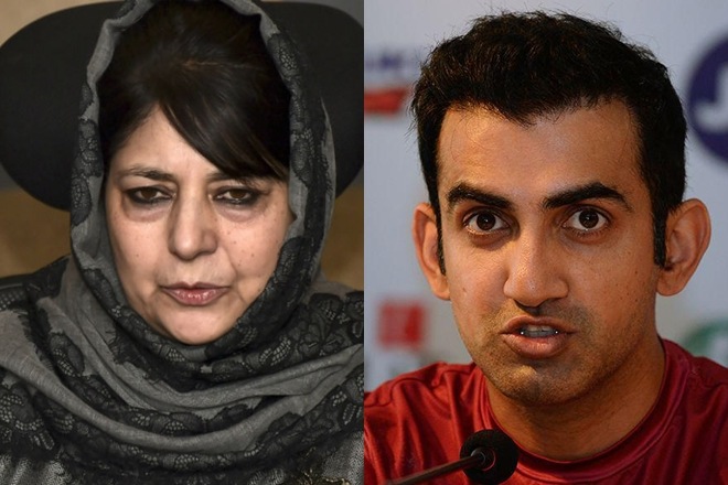 Gautam Gambhir, Mehboob Mufti, Amit Shah, Jammu and Kashmir