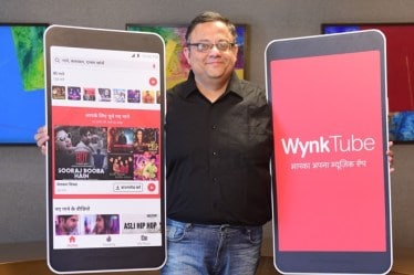 Sameer Batra, CEO – Content & Apps, Bharti Airtel, at the launch of Wynk Tube.