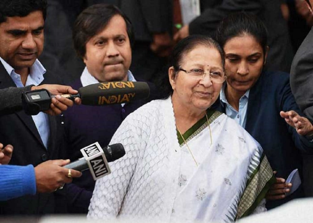 Sumitra Mahajan, BJP Indore candidate, Lok Sabha news, Lok Sabha chunav Sumitra Mahajan, BJP Indore candidate, Lok Sabha news, Lok Sabha chunav