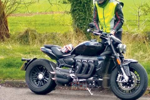 Triumph Rocket III spied (Image Source: MCN)