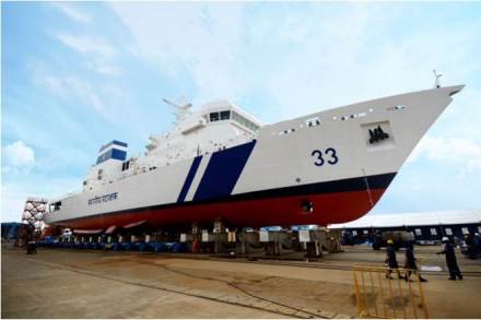 Private shipyard,  L&T, 50th warship , Offshore Patrol Vessel, ICGS Veera, Indian Coast Guard, Ministry of Defence