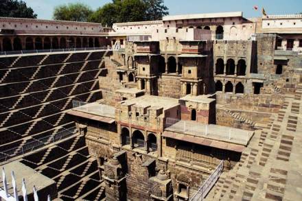 Chand Baoli, World's deepest step well, Chand Baoli stepwell, Abhaneri, Alwar, Jaipur, Mahmud of Ghazni