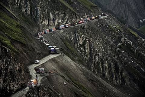 Dangerous roads in India