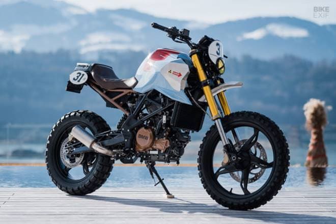 Switzerland-based VTR Customs is a dedicated customiser of BMW motorcycles so surely they're used to working on high-end German-built motorcycles. And now they've modified the smallest ADV BMW Motorrad has - the BMW G310 GS. Why though? Shop boss Dani Weidman tells Bikeexif: For fun.