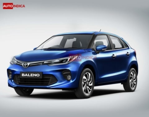 Render images of Toyota Glanza, rebadged Maruti Suzuki Baleno