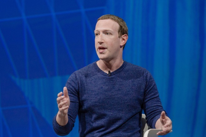 Mark Zuckerberg, chief executive officer and founder of Facebook Inc., speaks during the Viva Technology conference in Paris, France, on Thursday, May 24, 2018. Photographer: Marlene Awaad/Bloomberg