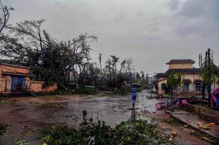 Puri: A view of the destruction caused by Cyclone Fani after its landfall in Puri. (PTI Photo)