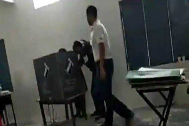 As per Lavasa, the polling agent was arrested on Sunday afternoon and an FIR has been lodged. (Source: Screengrab)
