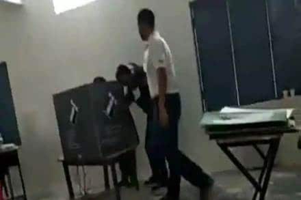 As per Lavasa, the polling agent was arrested on Sunday afternoon and an FIR has been lodged. (Source: Screengrab)