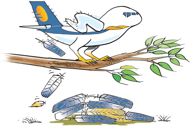 Jet Airways was in debt in excess of Rs 8,500 crore to Indian banks (ILLUSTRATION: ROHNIT PHORE) Jet Airways was in debt in excess of Rs 8,500 crore to Indian banks (ILLUSTRATION: ROHNIT PHORE)