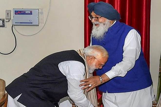 Parkash Singh Badal terms Balakot surgical strike 'fantastic', says country safe in Modi's hands (PTI Photo)