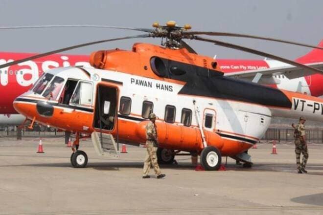 A total of 100 per cent stake in Pawan Hans, which has a fleet of 46 choppers, have been put on the block. (Reuters File photo) A total of 100 per cent stake in Pawan Hans, which has a fleet of 46 choppers, have been put on the block. (Reuters File photo)