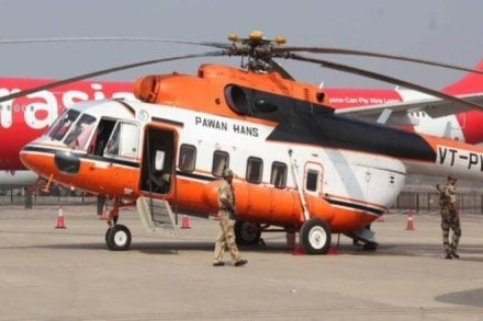 A total of 100 per cent stake in Pawan Hans, which has a fleet of 46 choppers, have been put on the block. (Reuters File photo) A total of 100 per cent stake in Pawan Hans, which has a fleet of 46 choppers, have been put on the block. (Reuters File photo)