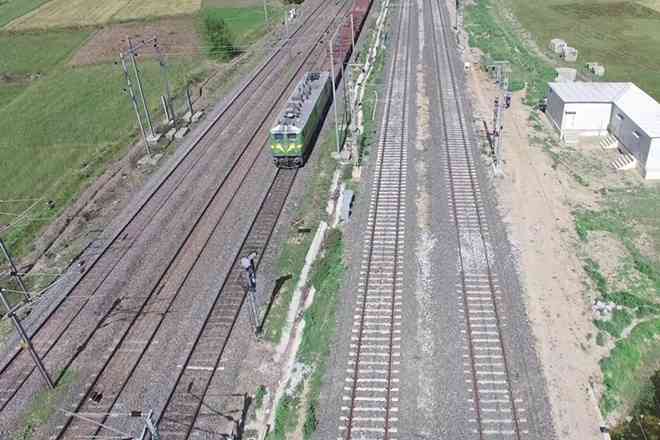 The first traction sub-station of 63 MVA was charged at Biruni near Tundla on the 343 km Khurja-Bhaupur section of the EDFC The first traction sub-station of 63 MVA was charged at Biruni near Tundla on the 343 km Khurja-Bhaupur section of the EDFC