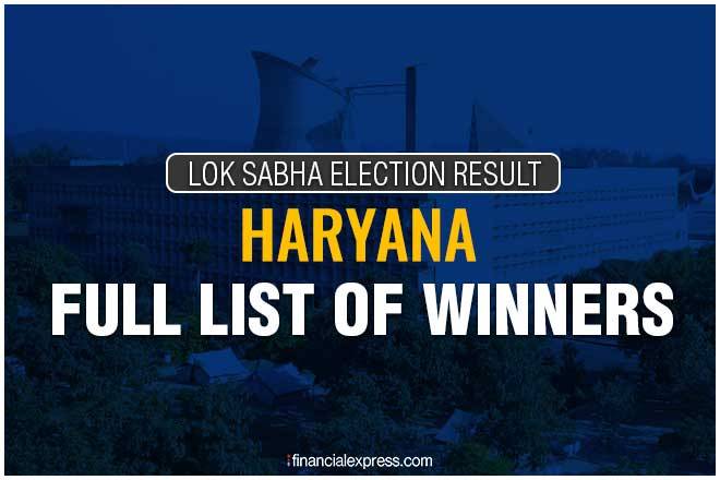 lok sabha election result 2019, haryana election result, haryana lok sabha election, Ambala election result, Kurukshetra election result, Sirsa election result, Hisar election result, Karnal election result, Sonipat election result, Rohtak election result, Bhiwani–Mahendragarh election result, Gurgaon election result, Faridabad election result