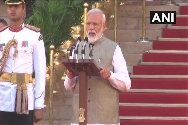 Narendra Modi, swearing in