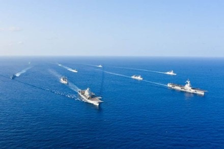 And ended with the Indian Navy and French Navy helicopters carrying out extensive cross deck operations for personnel transfer. (Picture Credit: Indian Navy)