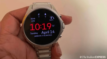 Armani Exchange Connected: A steel watch that’s smart, large and flashy