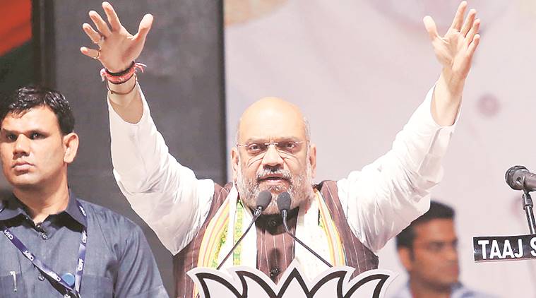 Amit Shah, BJP, election issue, parliputra lok sabha, Modi vs rahul, Rahul Gandhi holiday, lok sabha elections. amit shah rally, amit shah speech, rahul gandhi article 370, rahul terrorists, rahul kashmir, congress election manifesto, congress sedition law