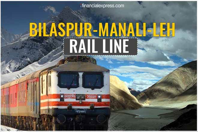 Bilaspur-Manali-Leh railway line details Bilaspur-Manali-Leh railway line details